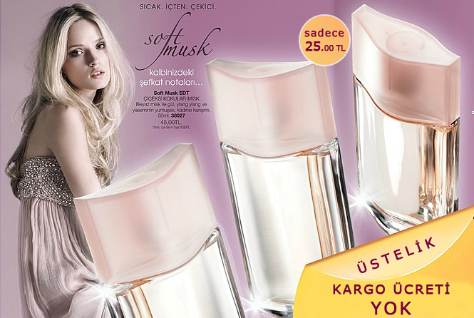 Avon Bayan Soft Musk EDT Parfüm Sadece 25TL